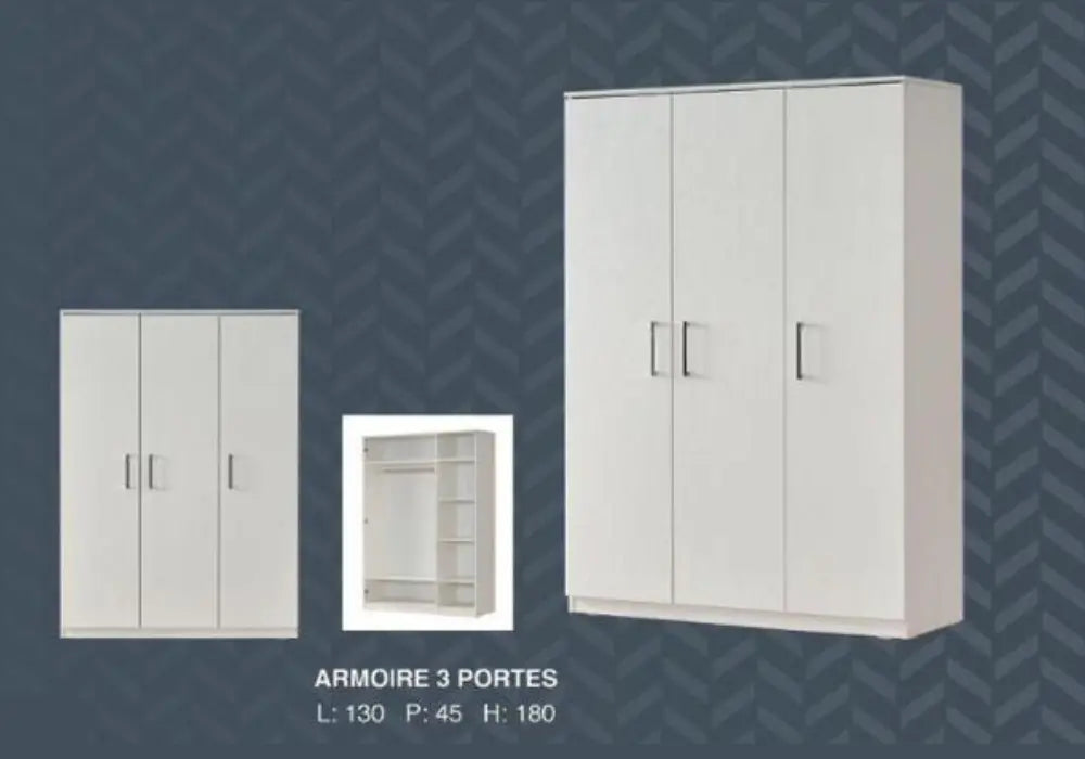 Malaga Armoire à 3 portes Swedzo-Meuble