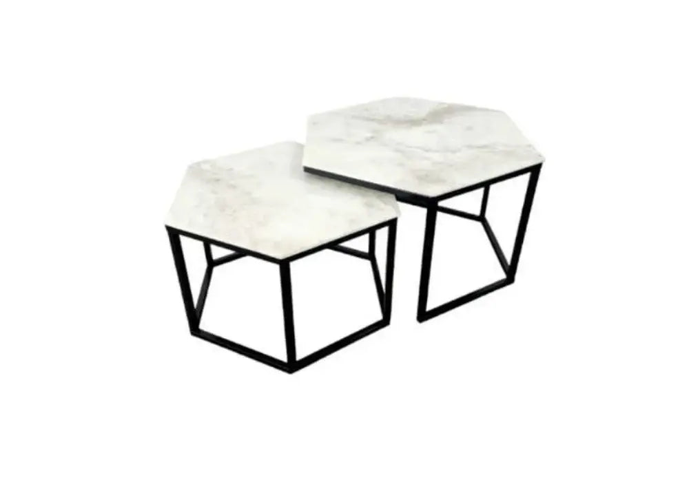 Table Basse Gigogne Hexagone Pied Swedzo-Meuble