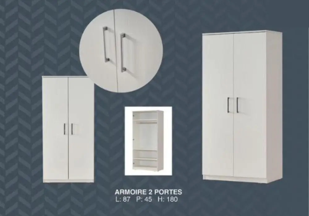 Malaga Armoire à 2 portes Swedzo-Meuble