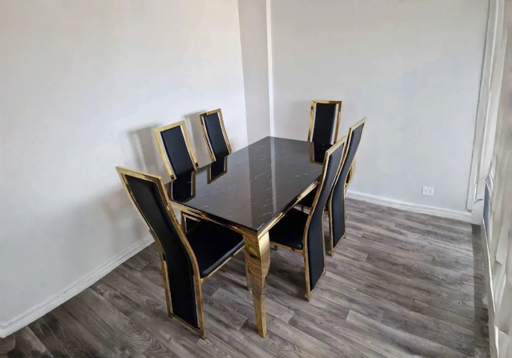 Table Louise avec 6 chaises Swedzo-Meuble