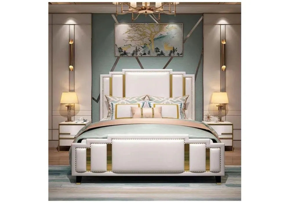 W Lit Velours Avec Sommier 140/190