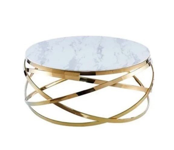Table Basse Marbre Dore
