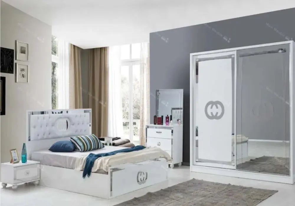 CHAMBRE À COUCHER GUGI - BLANC Swedzo-Meuble