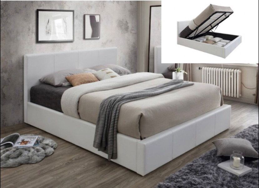 160x200 Lit Simply Coffre Velour