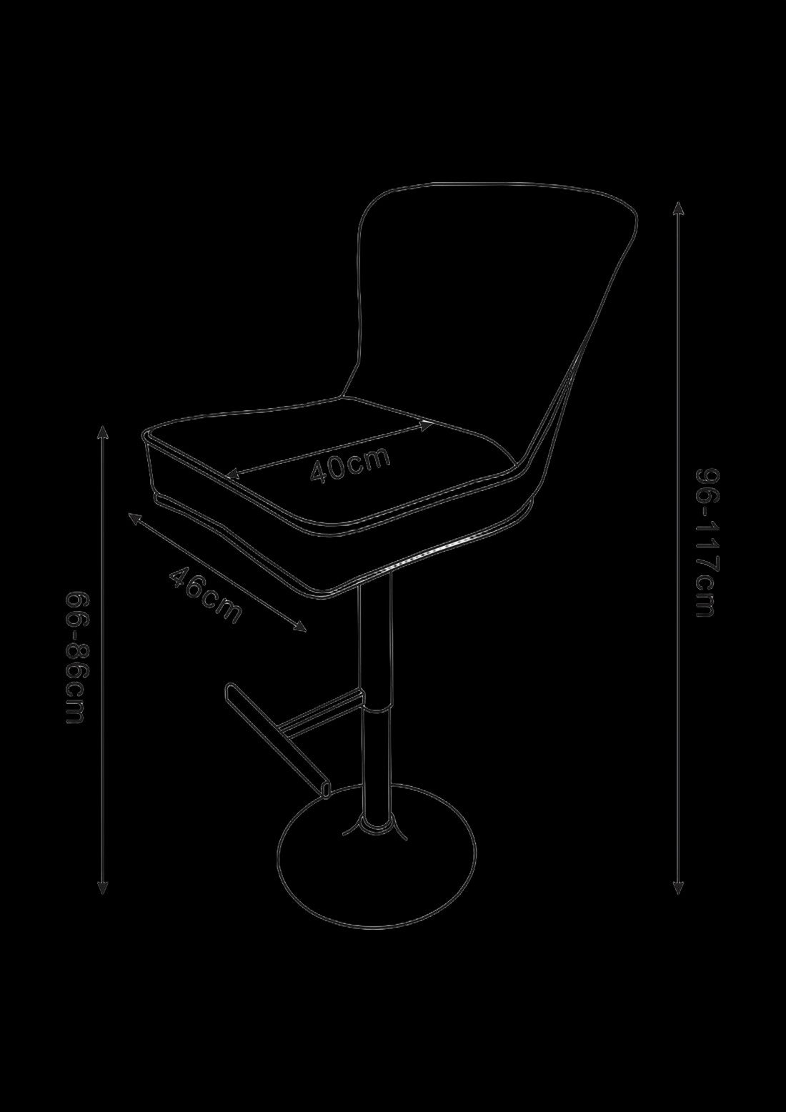 Chaise de bar dorée capitonnée anthracite ENZO ( 2 pieces )