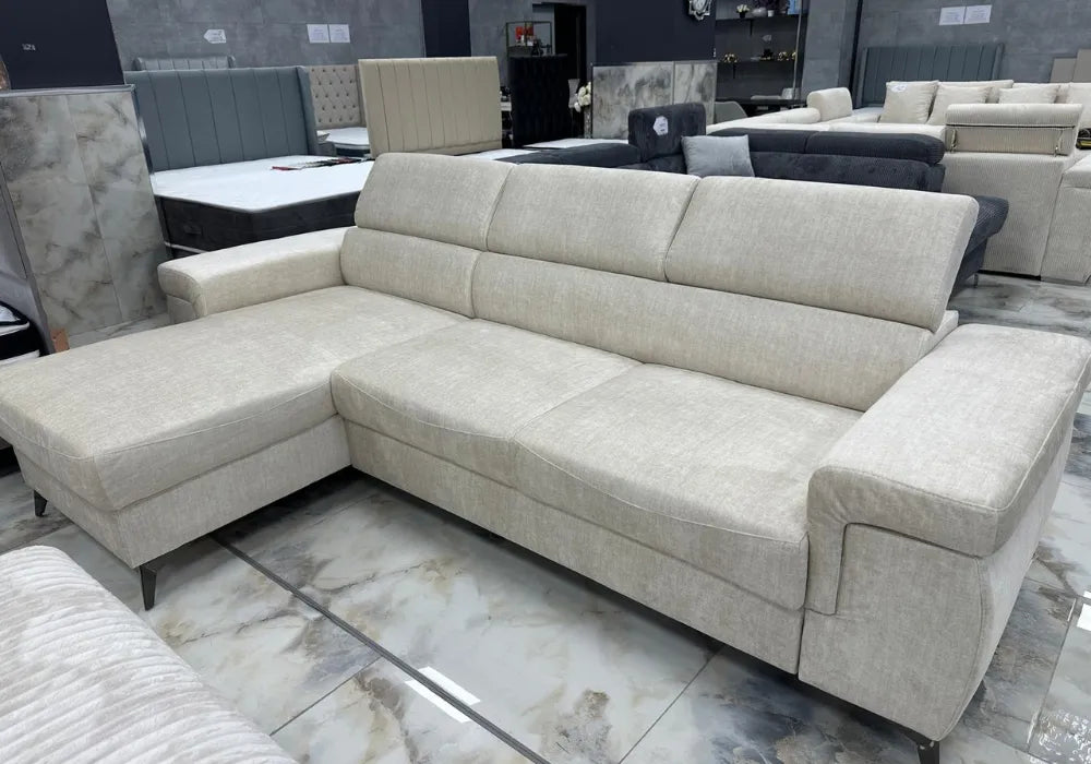 Canape convertible d'angle avec rangement