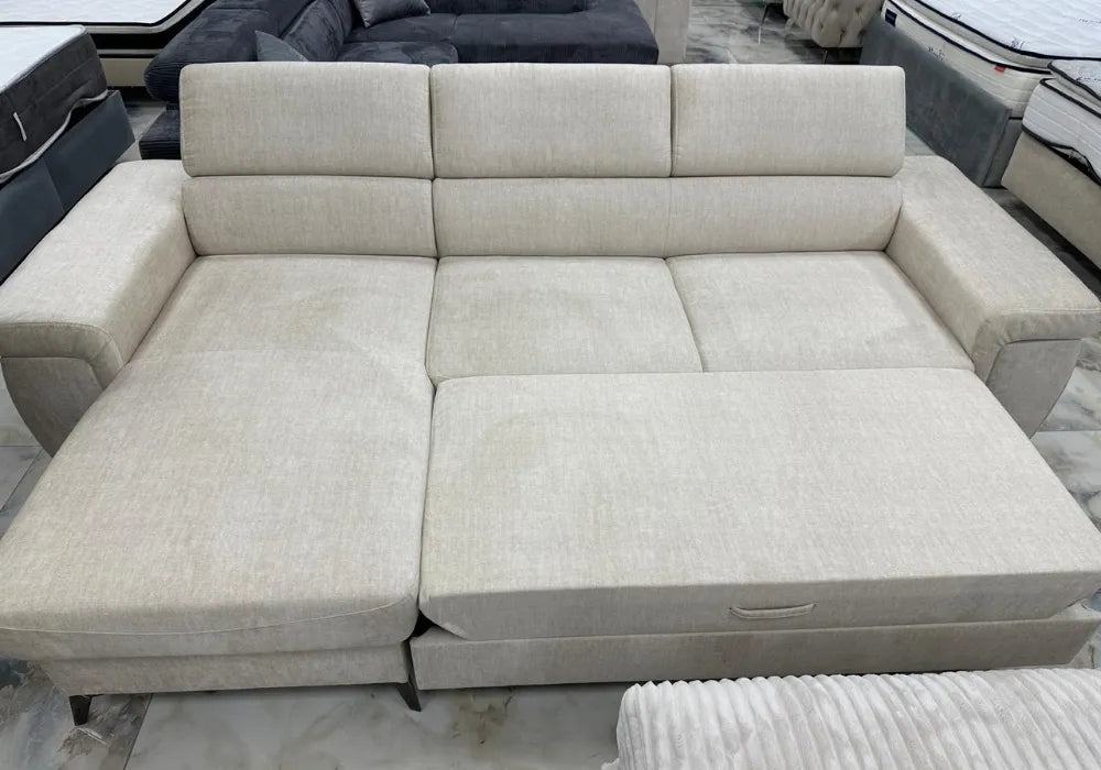 Canape convertible d'angle avec rangement