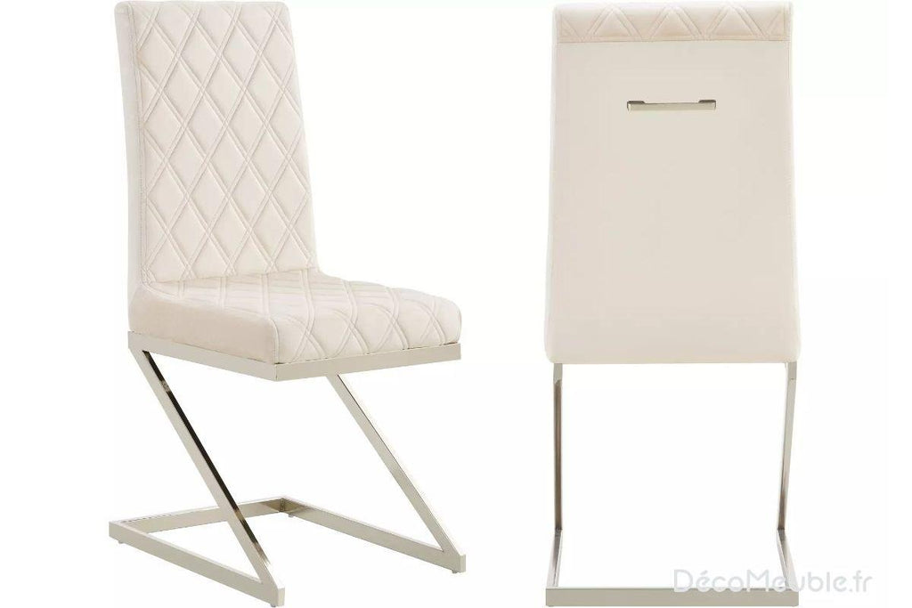 Lot De 4 - 6 Chaises Cocomat Matelassee Velours