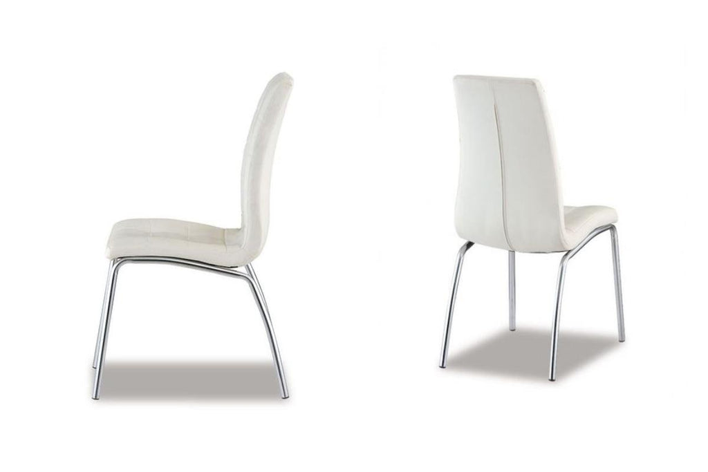 Table ronde et chaises marbre blanc DESIGN