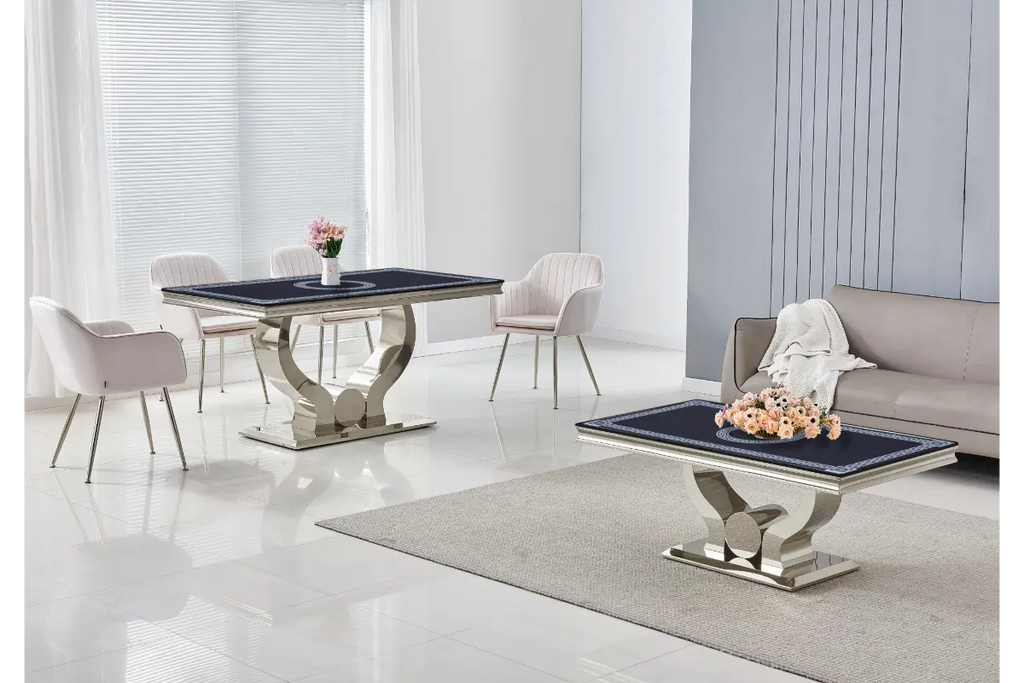 Table é manger versace argent NEA