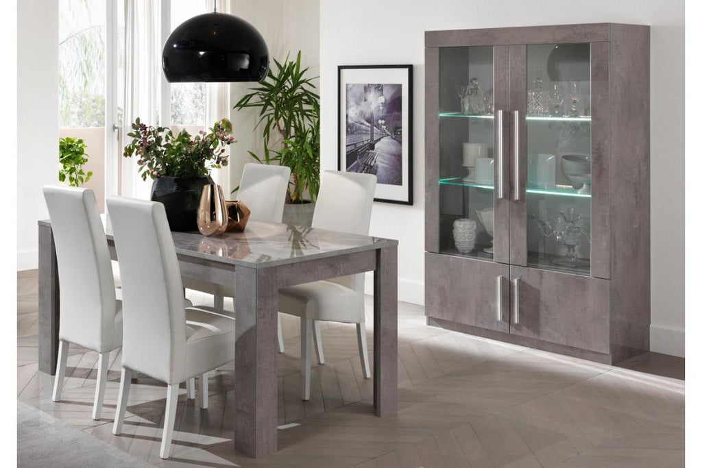 Table é manger et chaise béton laqué GRETA