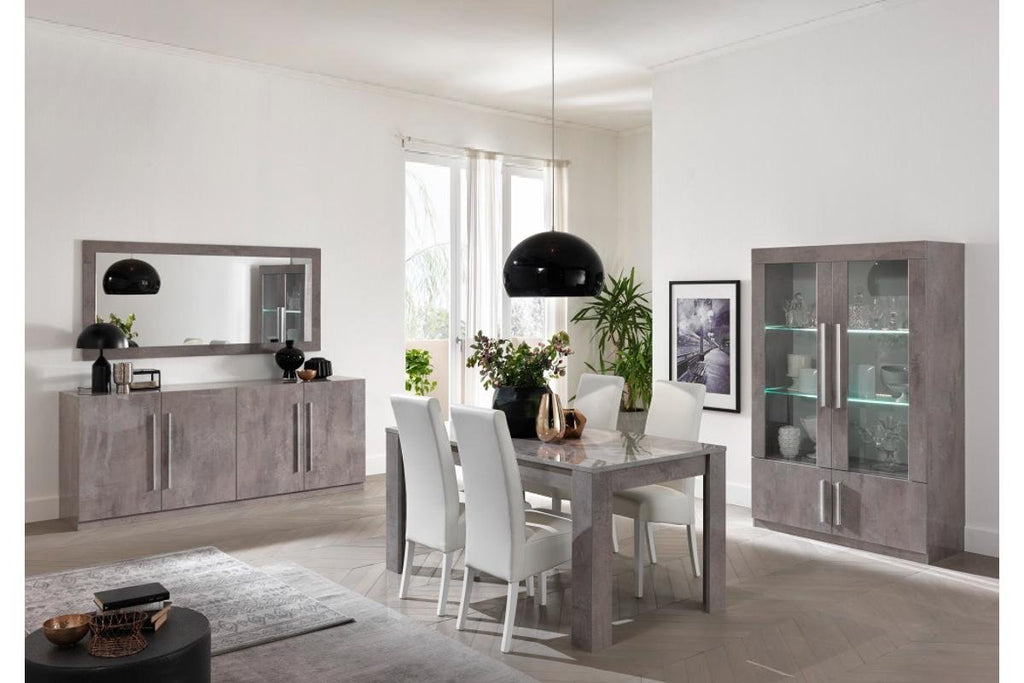 Table é manger et chaise béton laqué GRETA