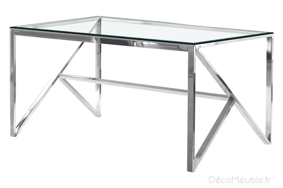 Table à manger en verre JESSY Swedzo-Meuble
