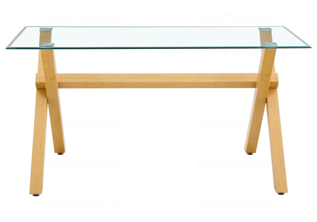 Table et chaises marbre blanc doré CROSS