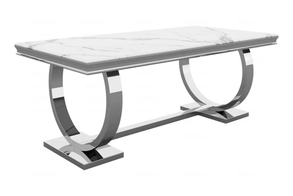 Table é manger marbre blanc BOBO