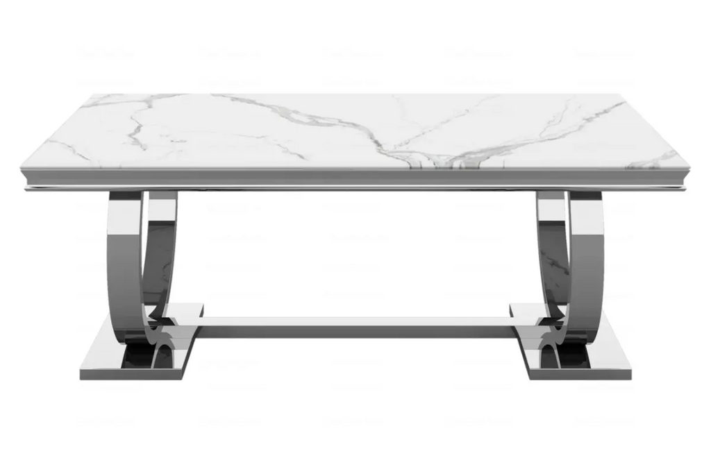 Table é manger marbre blanc BOBO