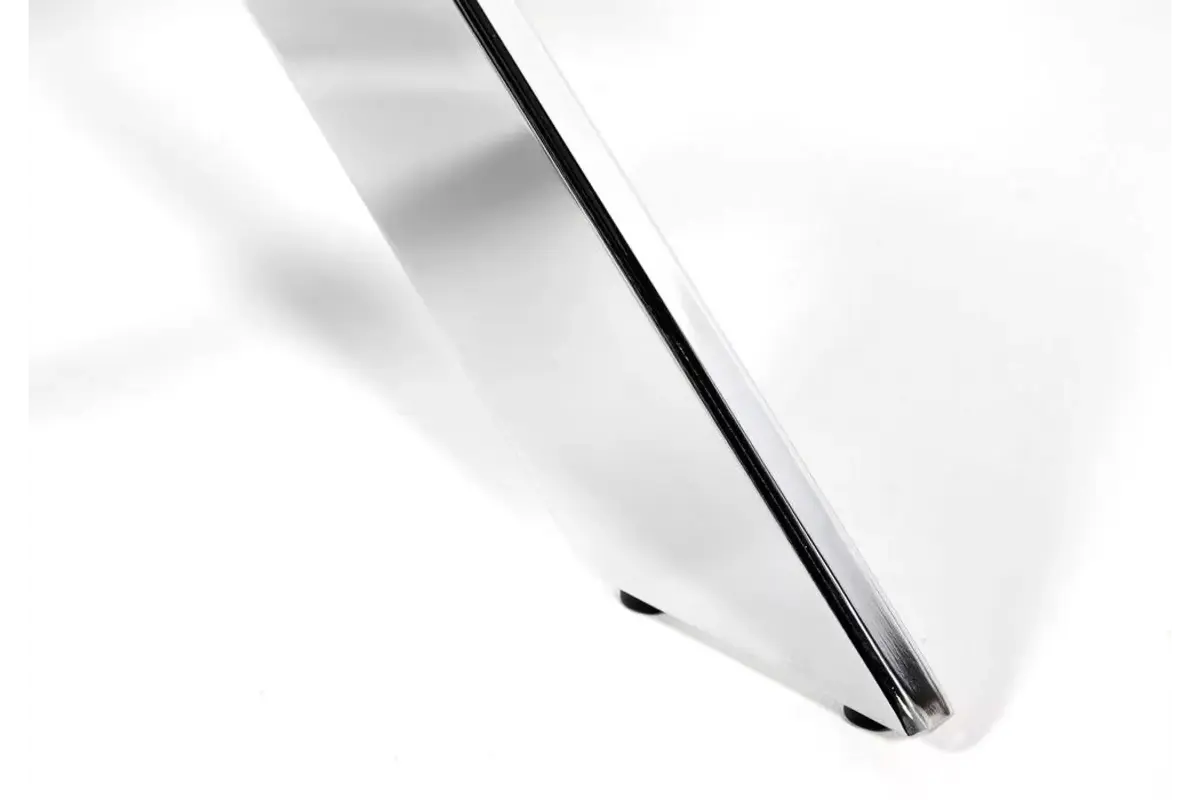 Table chromé 4 ou 6 chaises grises DESIGN