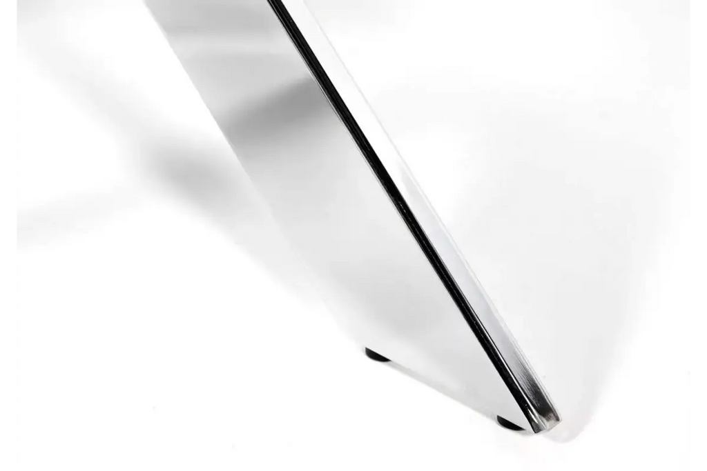 Table ronde chromé 4 ou 6 chaises noir RETRO