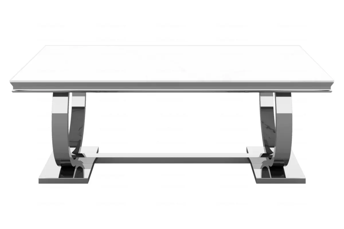 Table é manger verre blanc BOBO