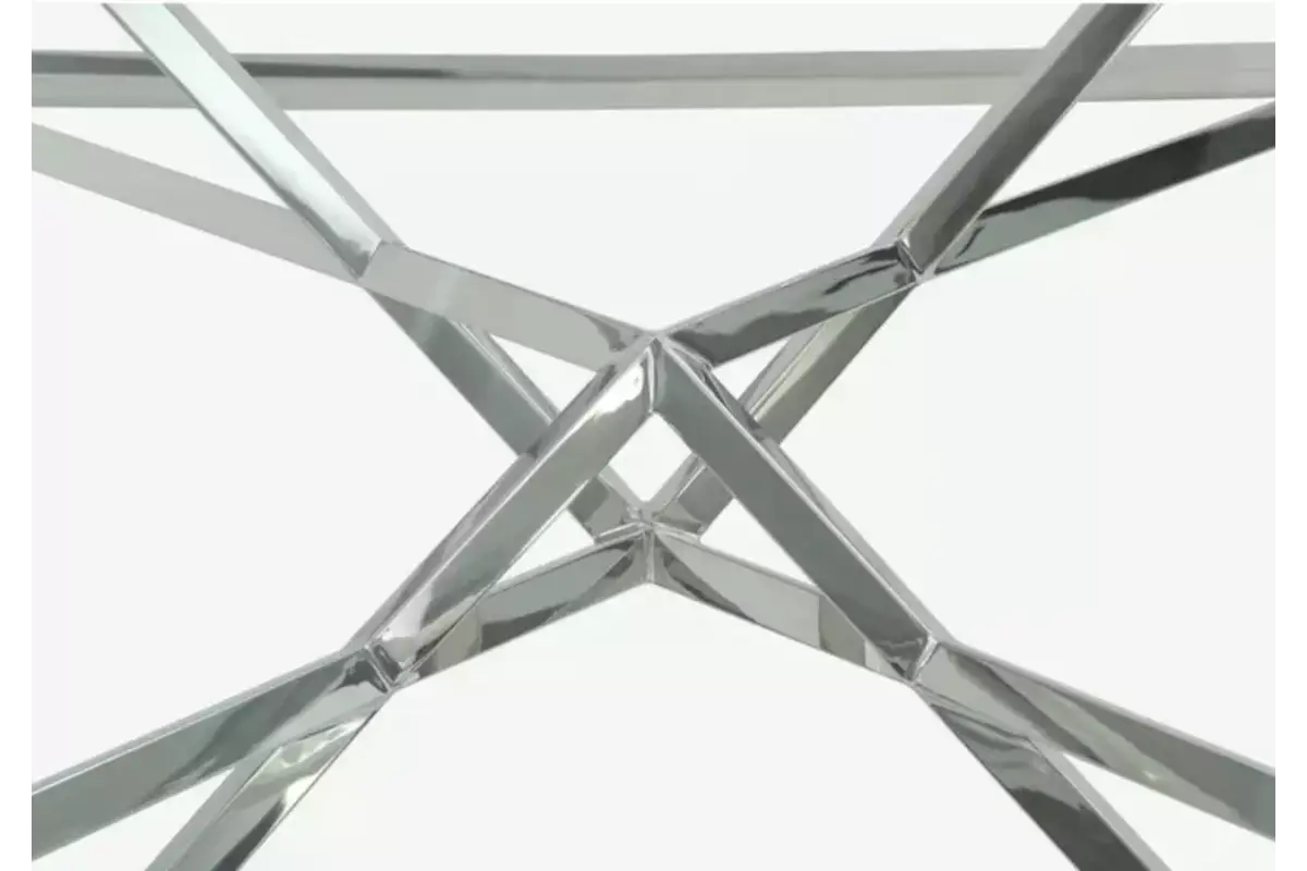 Table basse argentée marbre blanc LUXOR