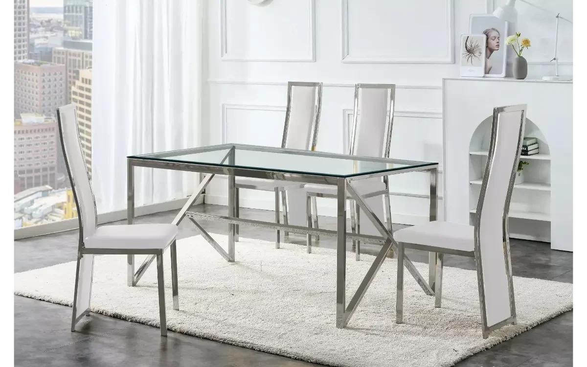 Table é manger en verre JESSY