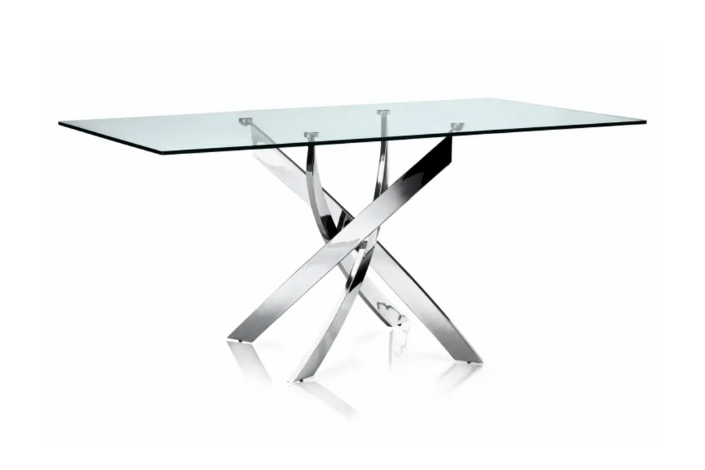 Table repas et chaises blanches DESIGN