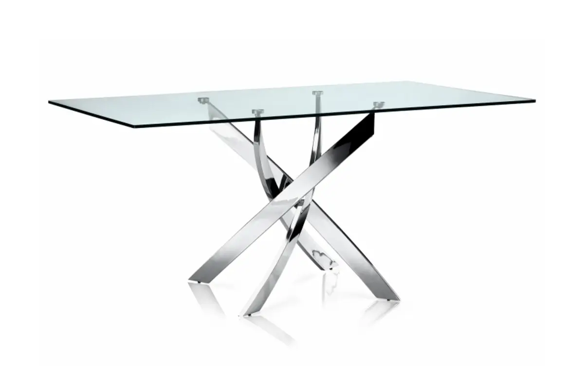 Table repas et chaises blanches DESIGN