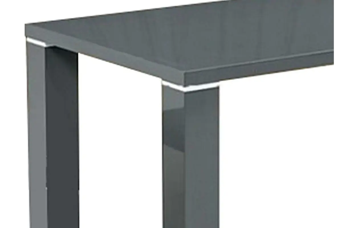 Table manger laqué gris UGO Swedzo-Meuble