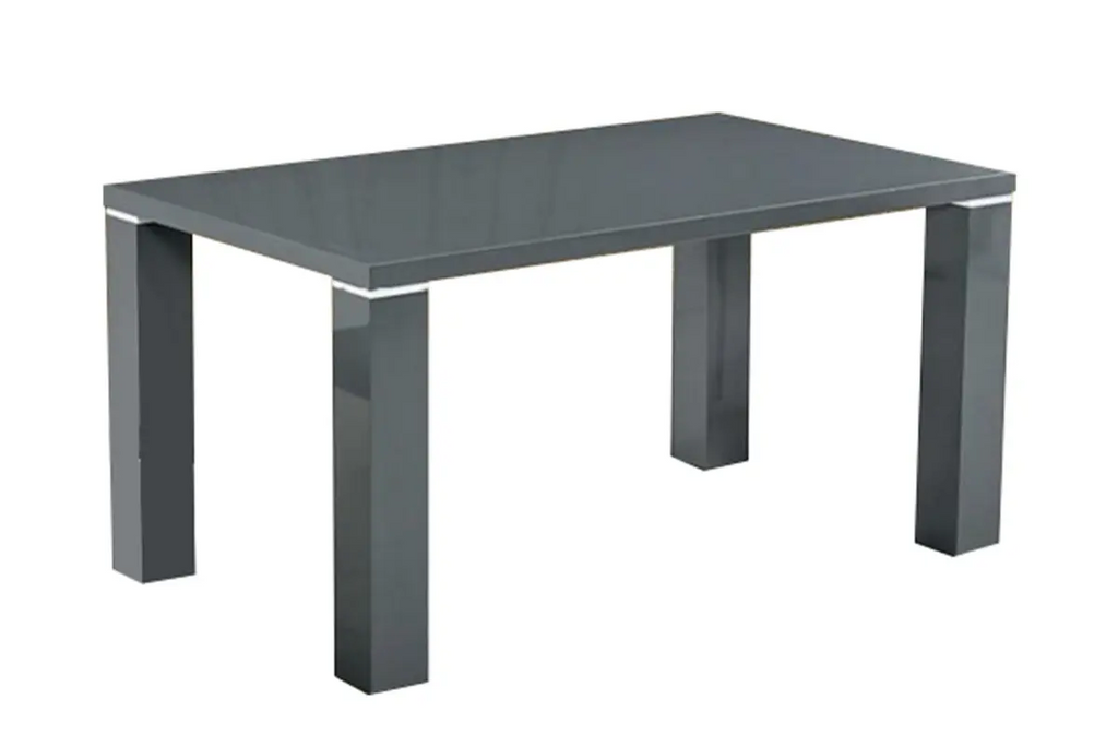 Table manger laqué gris UGO