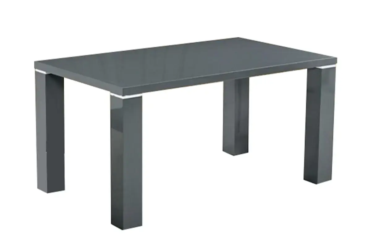 Table manger laqué gris UGO Swedzo-Meuble
