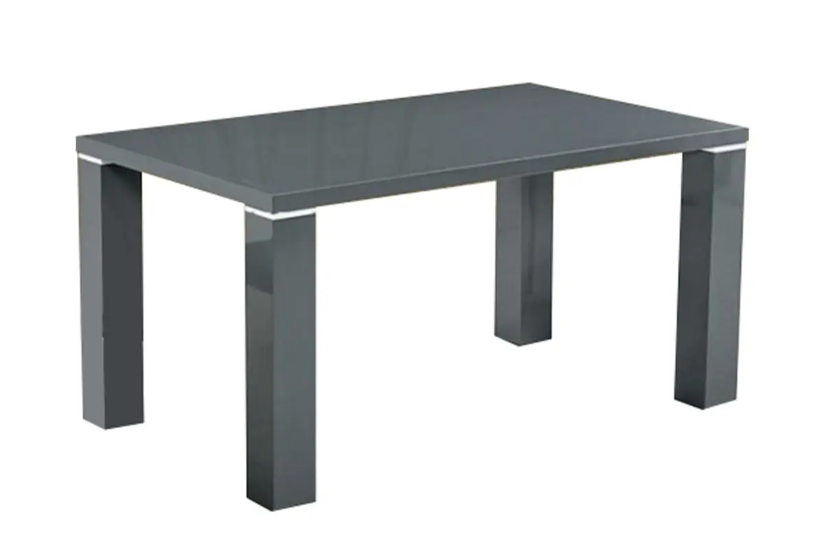Table manger laqué gris UGO