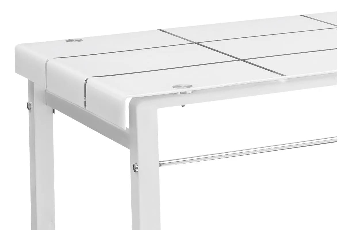 Table repas et chaises blanches TAO Swedzo-Meuble
