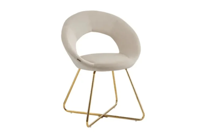 4 Chaises Bubble Pieds Gold