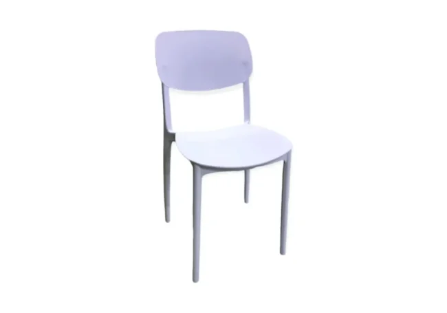 4 Chaises PVC Blanc