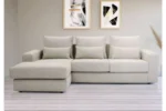 Canapé angle modulable créme SYRA