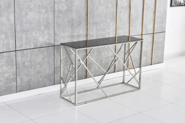 Console Geomag Pieds Chrome 120x40x78 CM