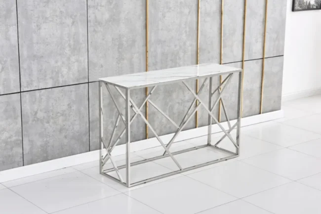 Console Geomag Pieds Chrome 120x40x78 CM