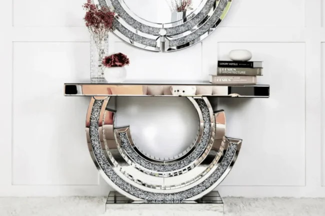 Console Miroir Tourbillon 120x35x80 CM