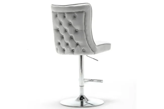 E 2 ou 4 Tabouret de bar gabrielle chrome anthracite