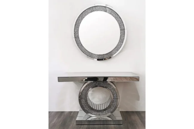 E Miroir round seul 90cm