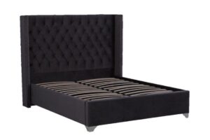 Lit Double Cloute Capitonne Velours 140/190 - Image 3