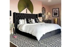 Lit Double Cloute Capitonne Velours 140/190