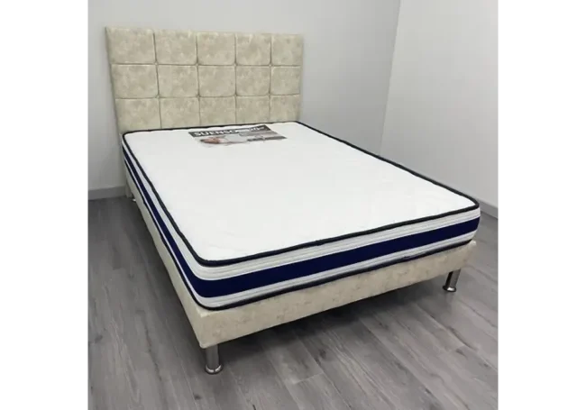 Lit Turc Beige avec tête de lit 160×200