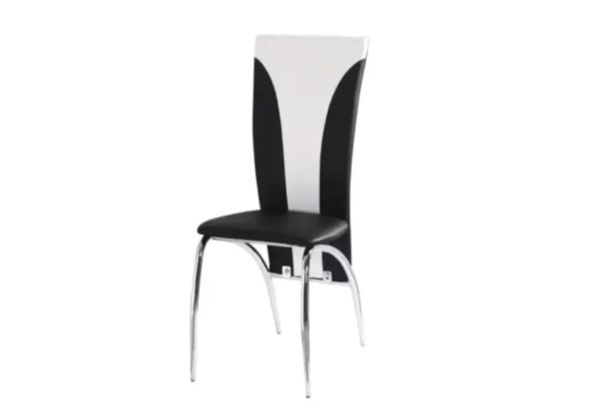 Lot De 2 Chaises Kanvas Pieds Chrome Velours