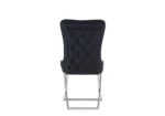 Lot De 4 Chaises Gabrielle Chrome Velours