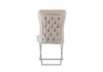 Lot De 4 Chaises Gabrielle Chrome Velours - Image 3