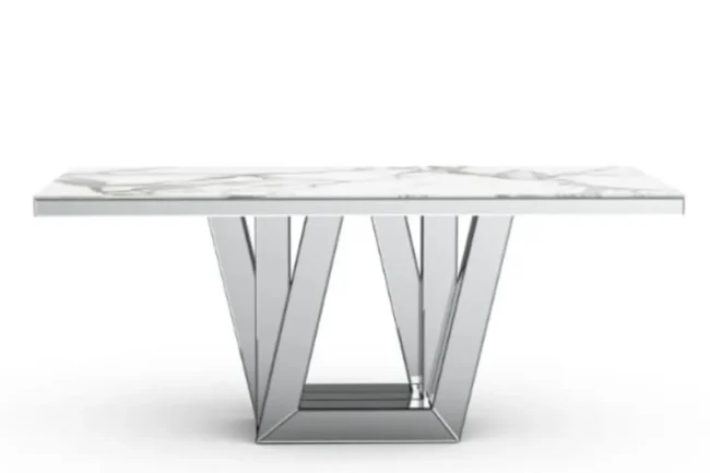 Table Elegance Marbre Blanc 180x190x75 CM