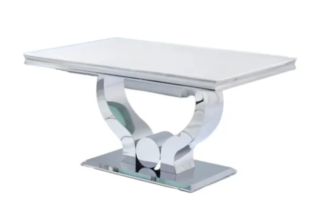 Table Repas Trofy Resine Blanche 150CM