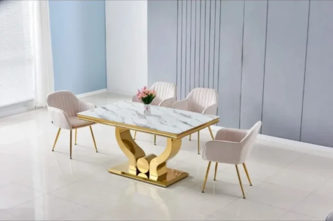 Table a Manager Trofy Gold Blanc