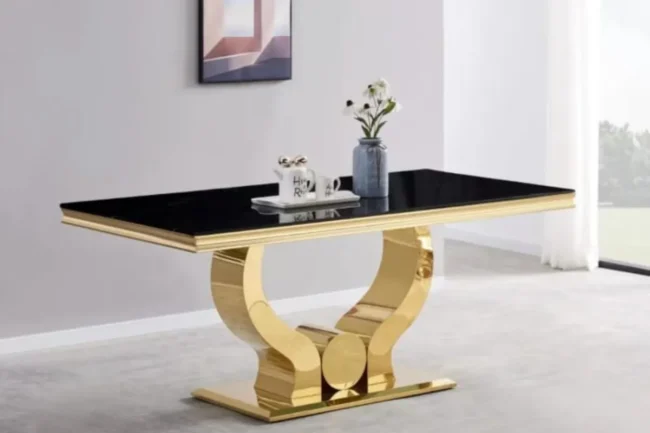 Table a Manager Trophy Gold Noir